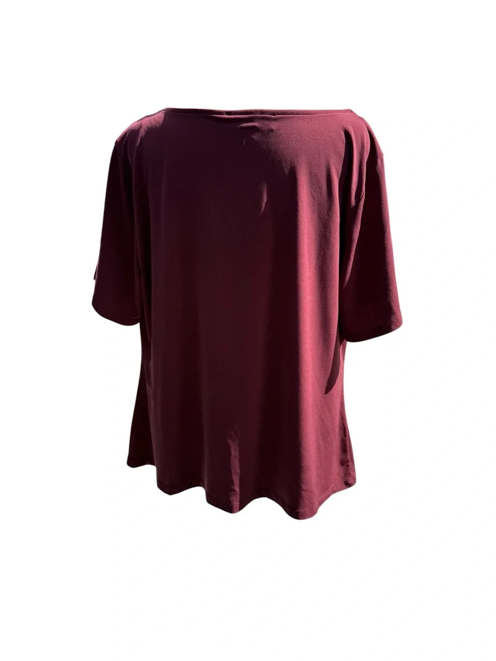 Michael Kors Draped Cowl Neck Top - Wine